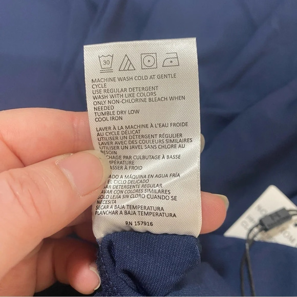 H Halston Wide Leg Ankle Stretch Ankle Pants Navy Blue L - Picture 4 of 7